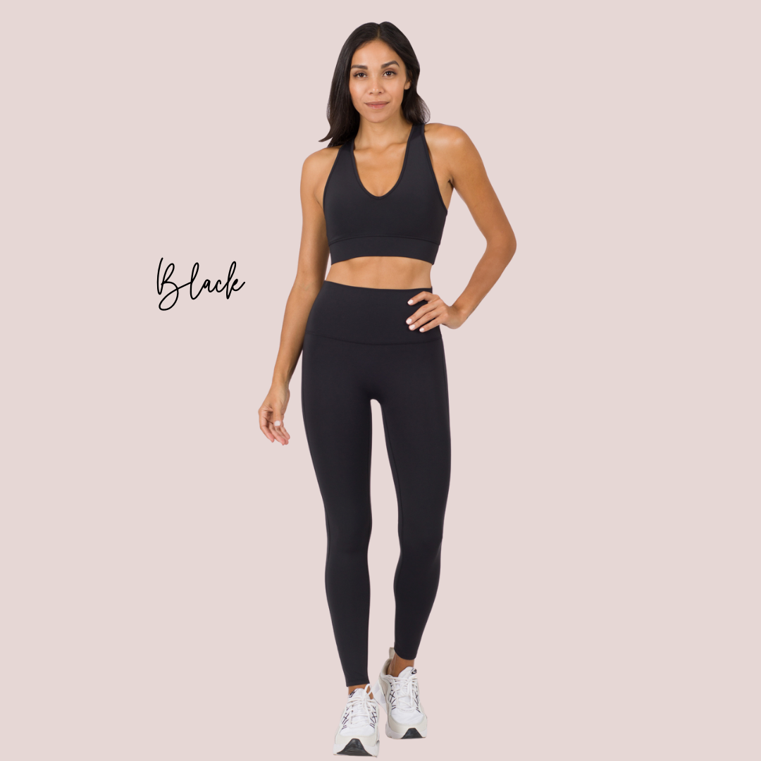 She's Bae Boutique Matching Sets — Essence Collection Racerback Tank & High-Waisted Legging Set