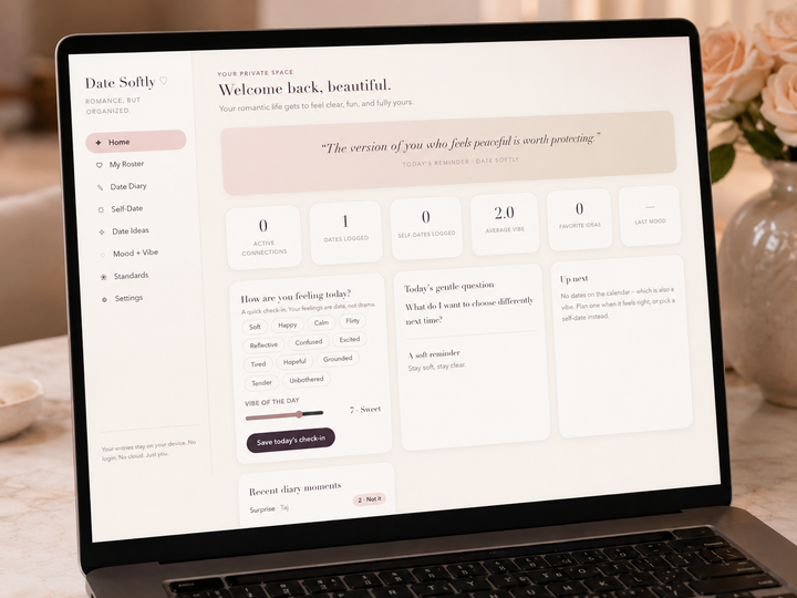 Date Softly Digital Dashboard