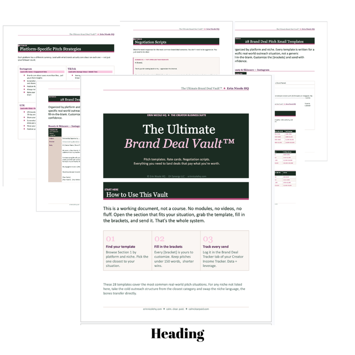 The Ultimate Brand Deal Vault™