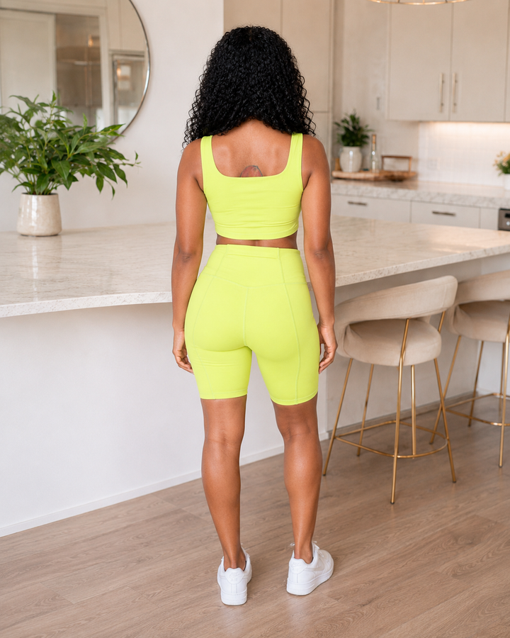 Limeade Sculpt High-Waist Biker Shorts