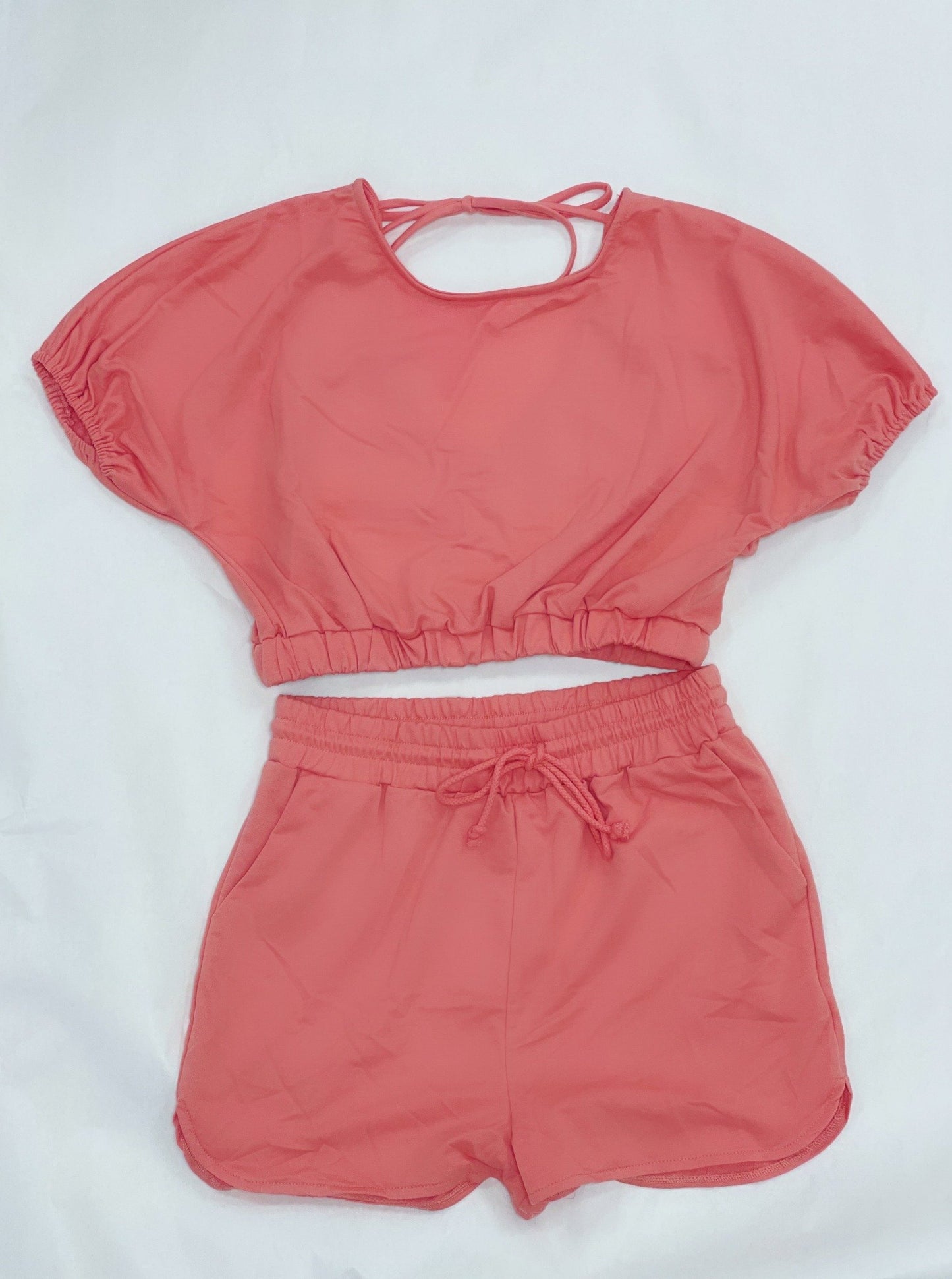 Forever Relaxed Set- Peach