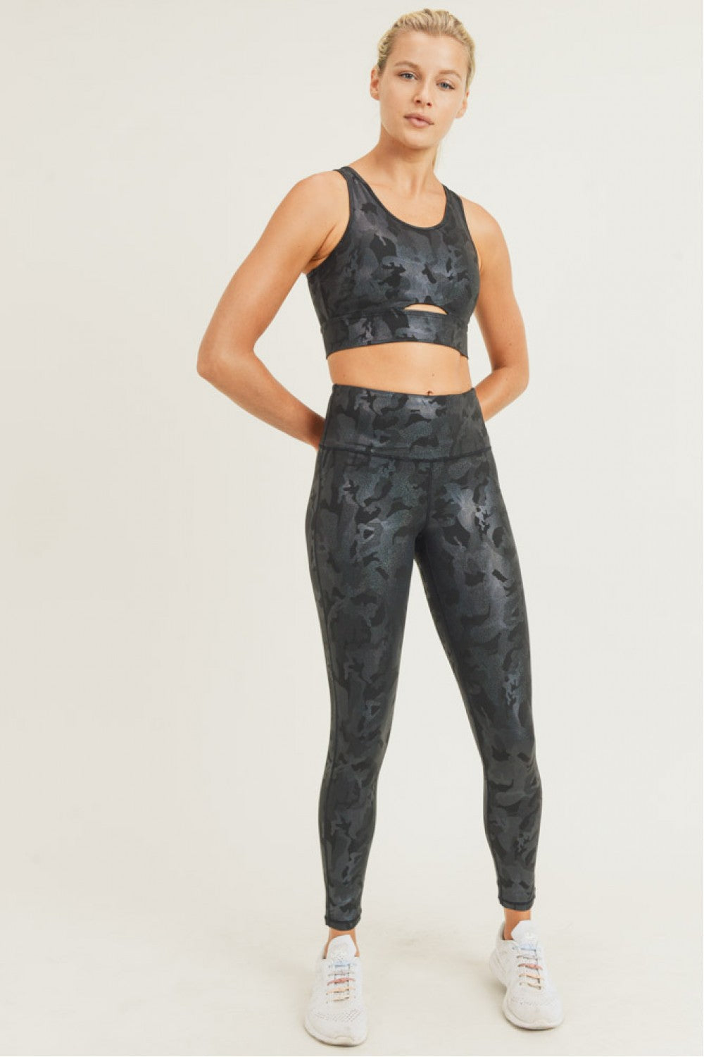 Camo Holographic Foil Print Legging