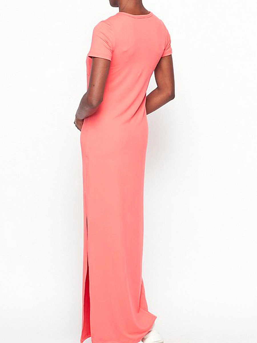 Coral tshirt dress best sale