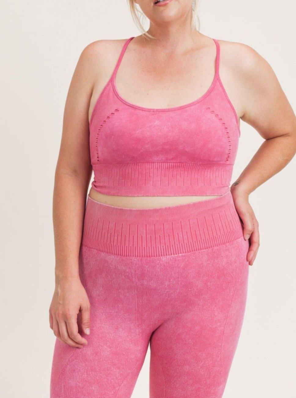 Pretty In Pink Seamless 2PC Set - She's Bae Boutique