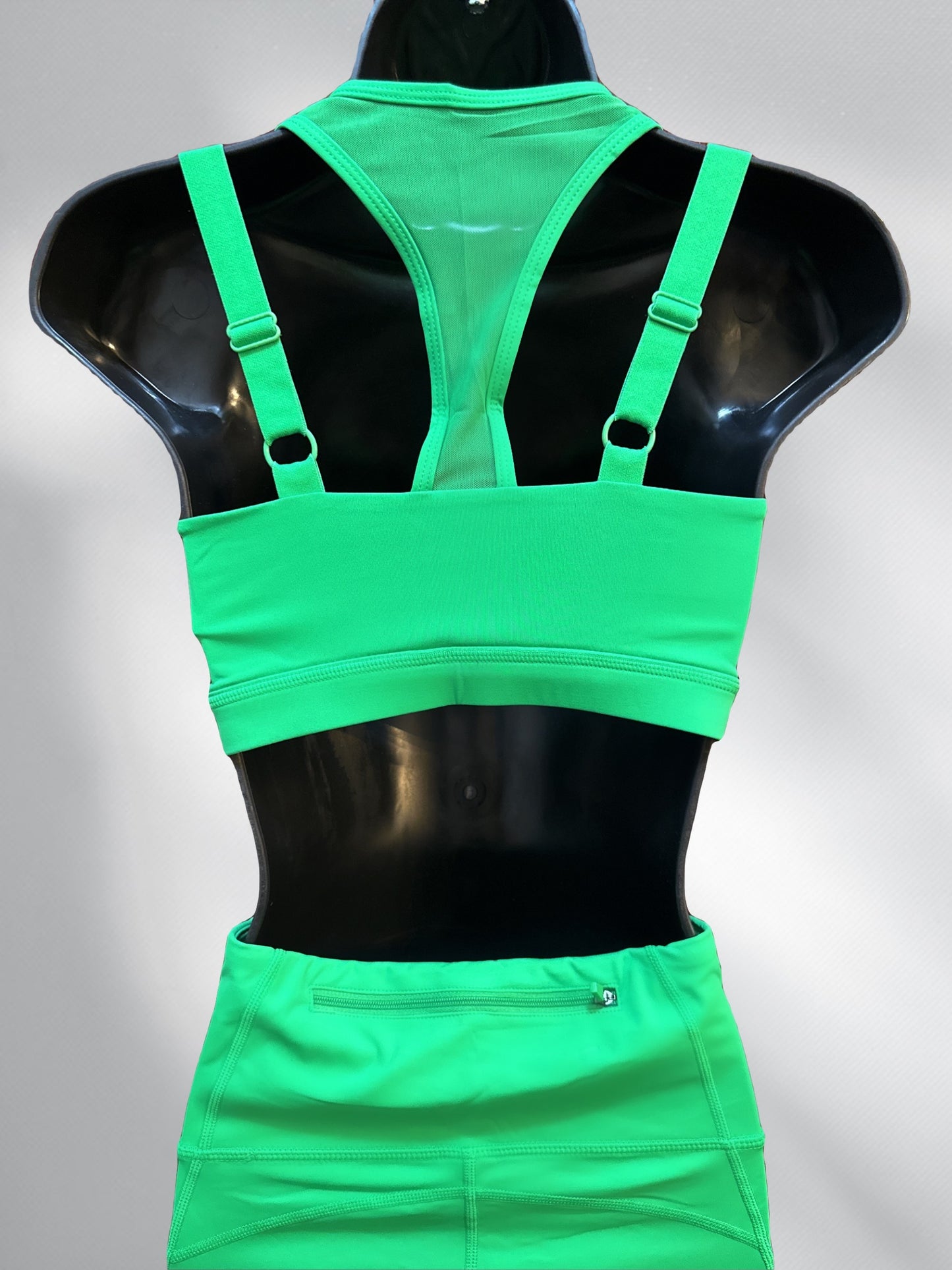 Vivid Green Harness Sports Bra