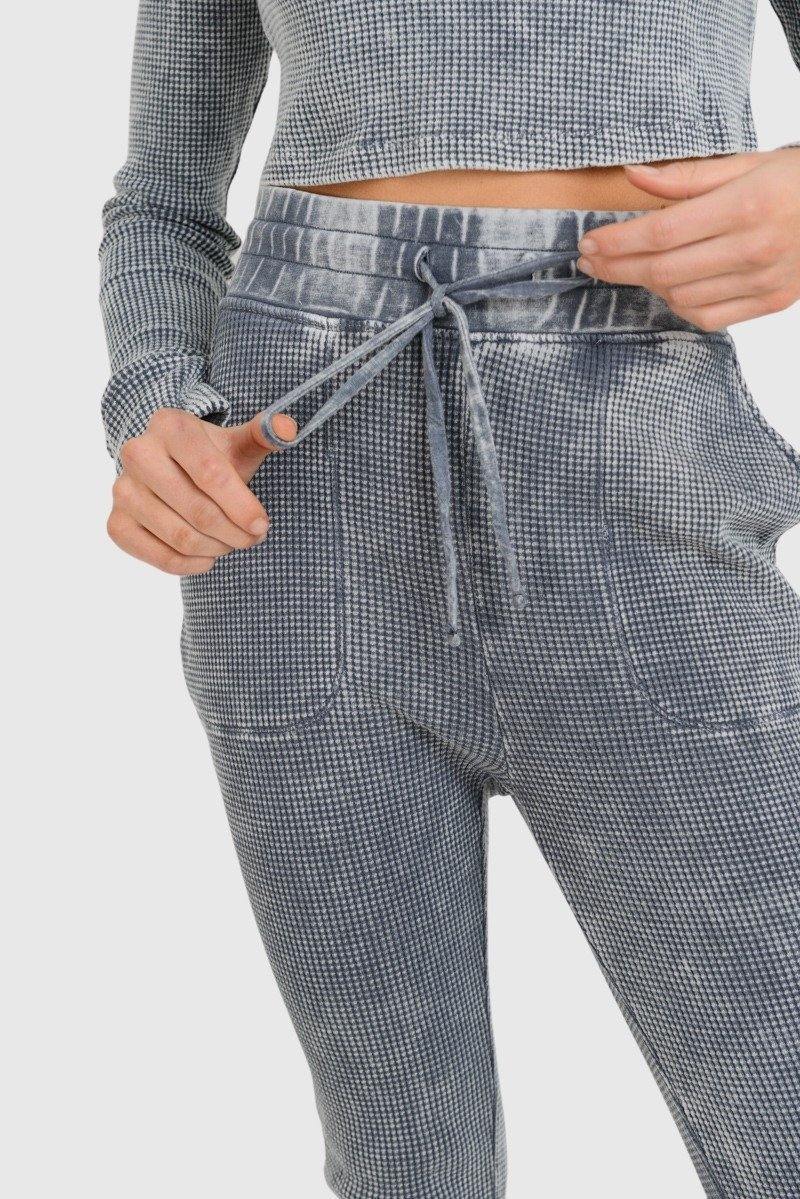 Grey Waffle Joggers  2PC Set