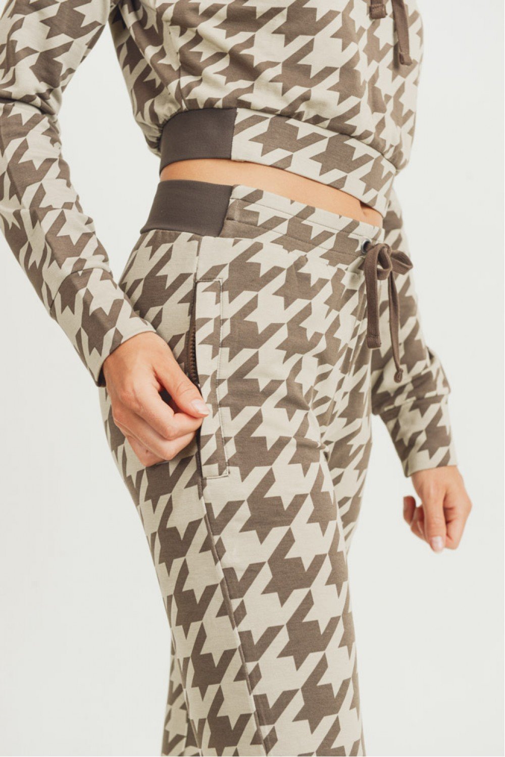 Houndstooth Hoodie Set