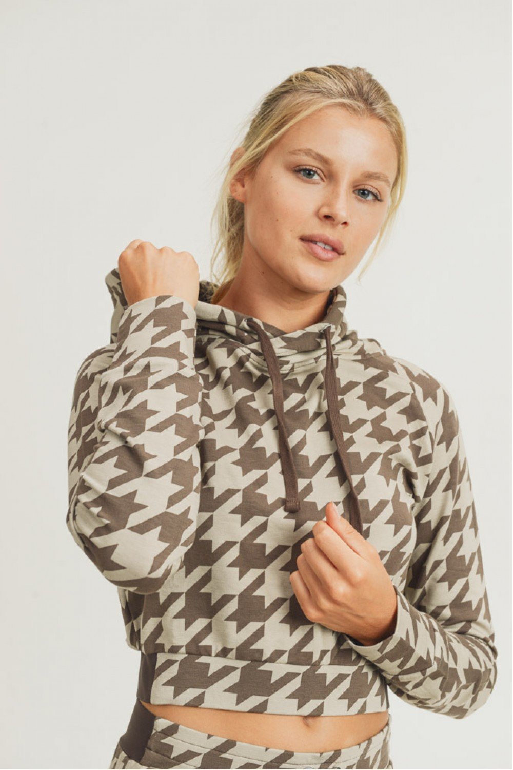 Houndstooth Hoodie Set