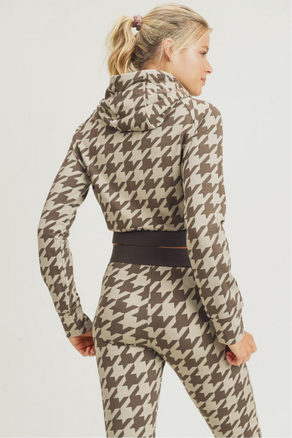 Houndstooth Hoodie Set