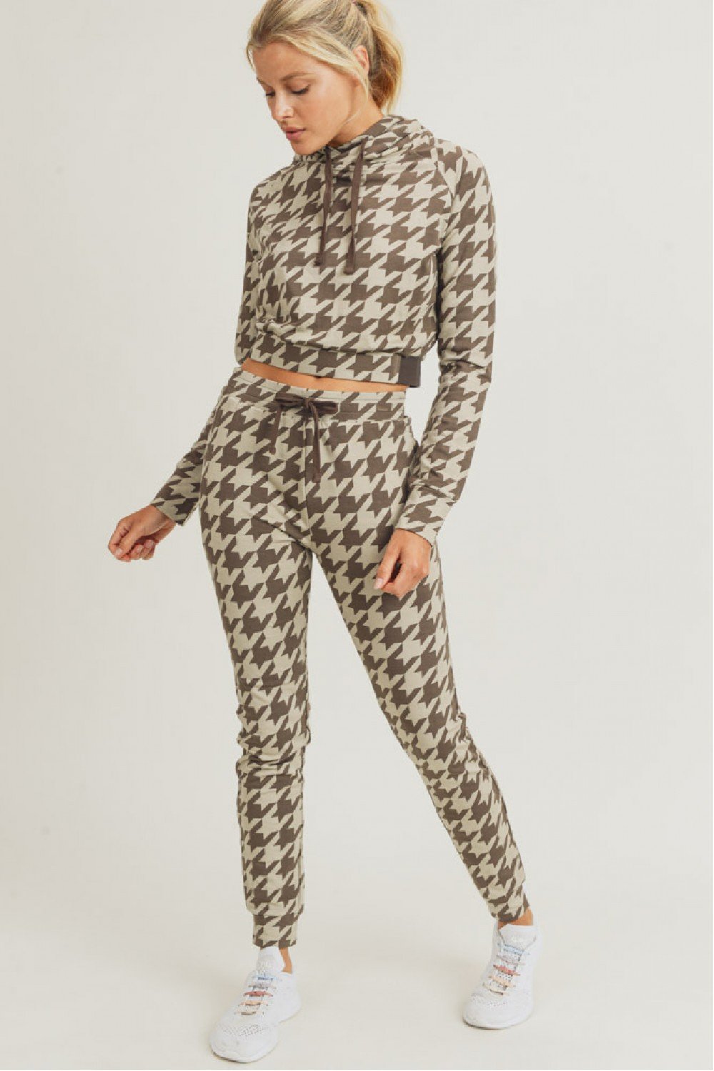 Houndstooth Hoodie Set