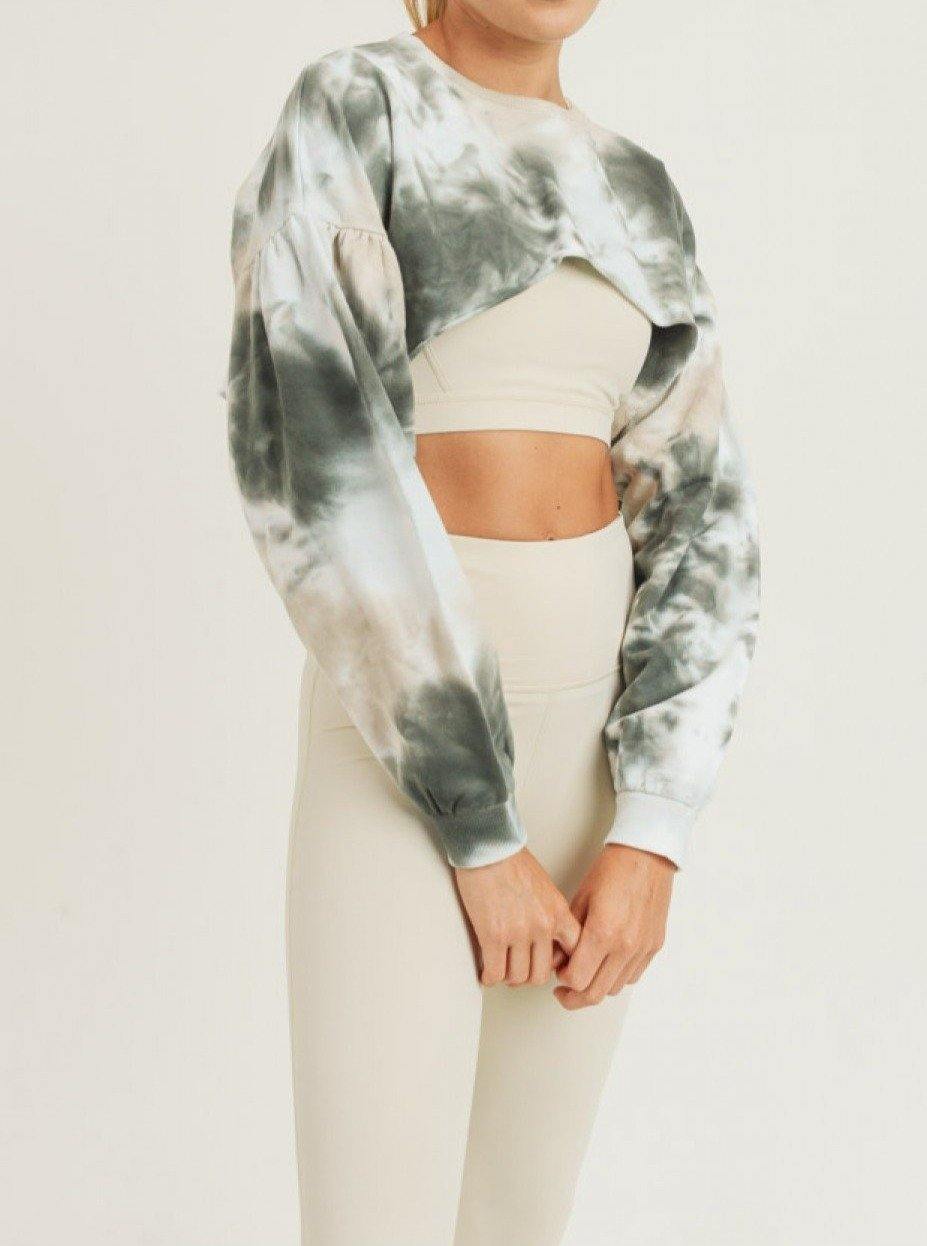 Spaced Out Hi-Lo Crop Sweater - She's Bae Boutique