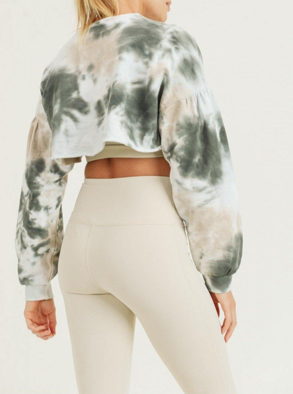 Spaced Out Hi-Lo Crop Sweater - She's Bae Boutique