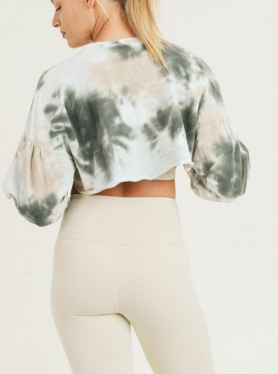 Spaced Out Hi-Lo Crop Sweater - She's Bae Boutique