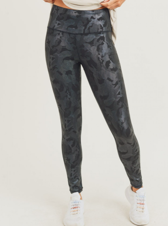 Camo Holographic Foil Print (Legging Only)