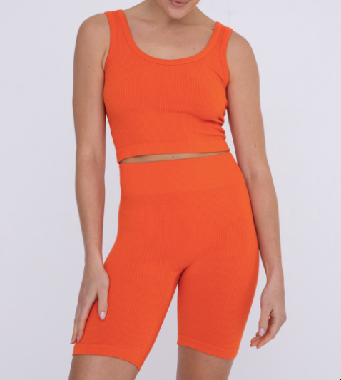 Ribbed Seamless Biker Short