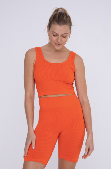 Ribbed Seamless Biker Short