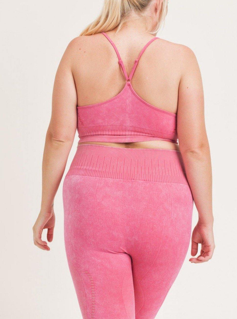 Pretty In Pink Seamless 2PC Set - She's Bae Boutique
