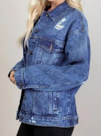 Oversized Denim Ain't Basic Jacket