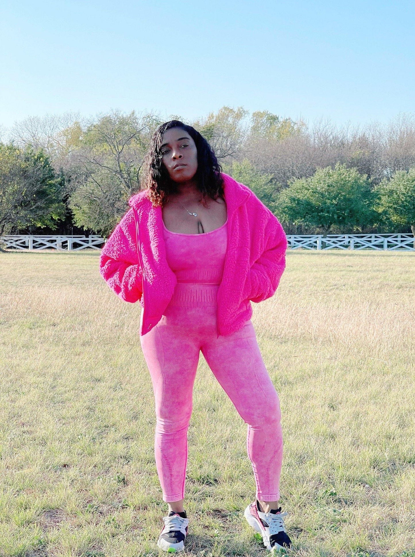 Pretty In Pink Seamless 2PC Set - She's Bae Boutique