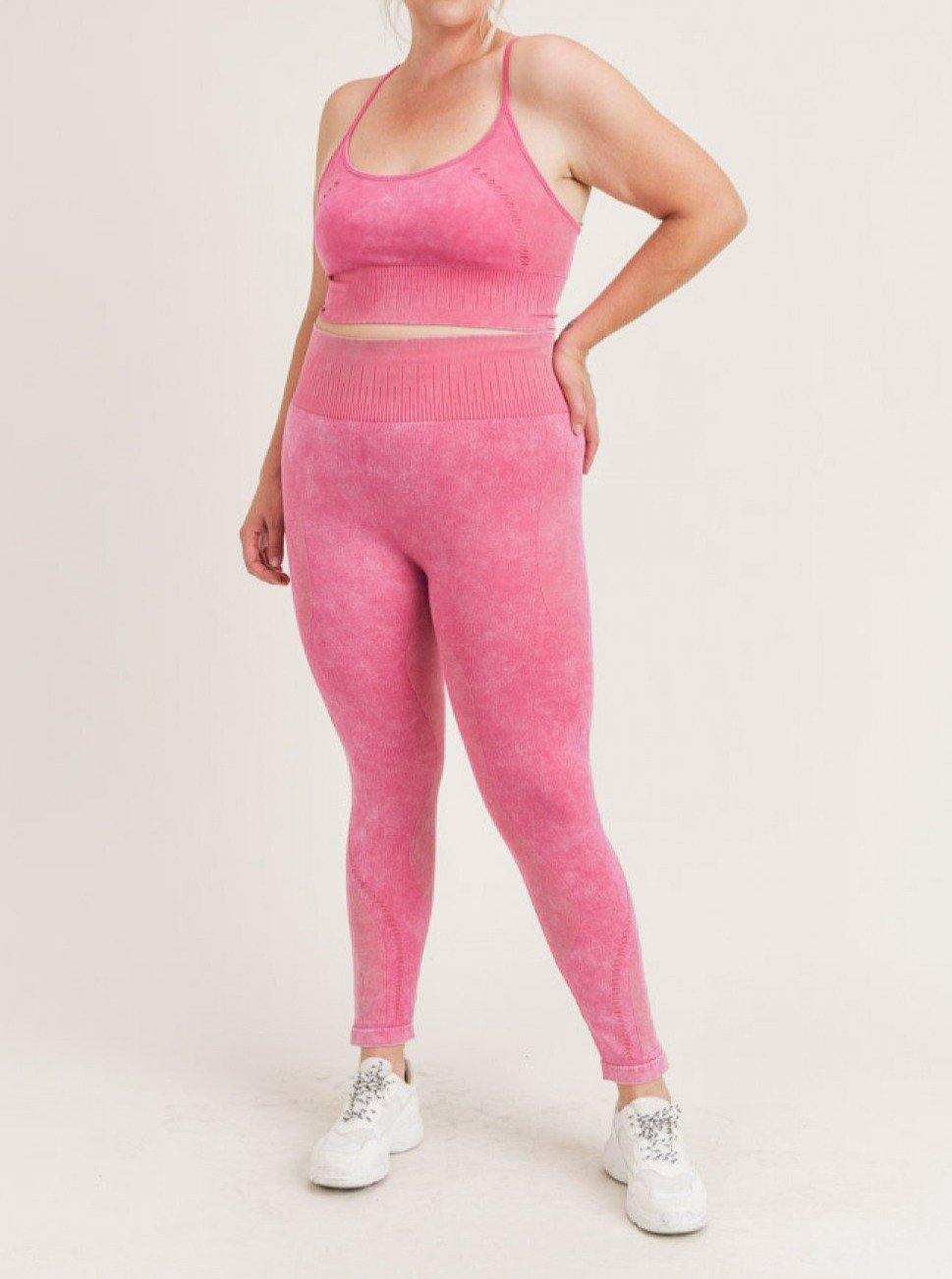 Pretty In Pink Seamless 2PC Set - She's Bae Boutique